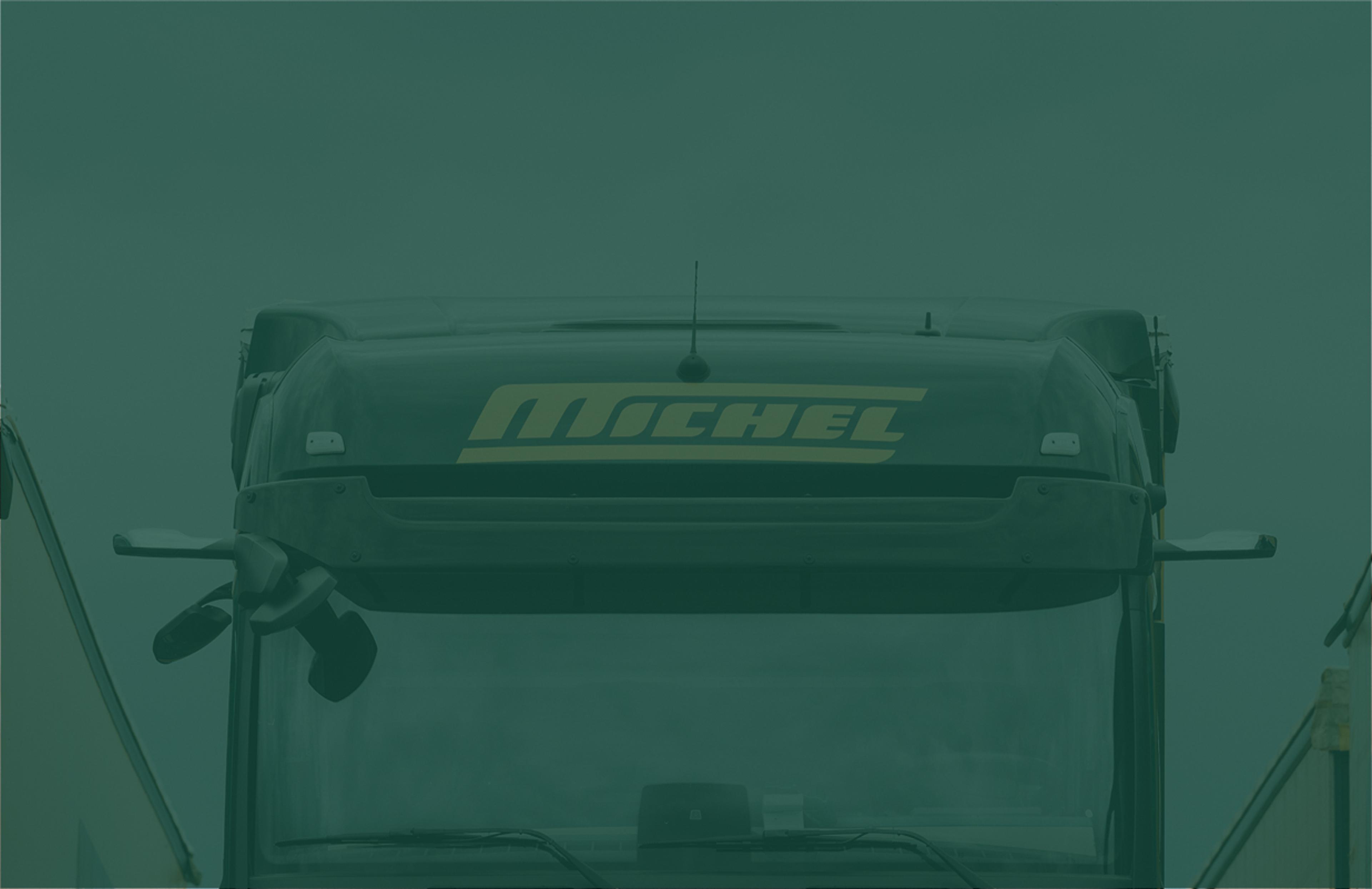 Hintergrundbild mit einem Michel LKW