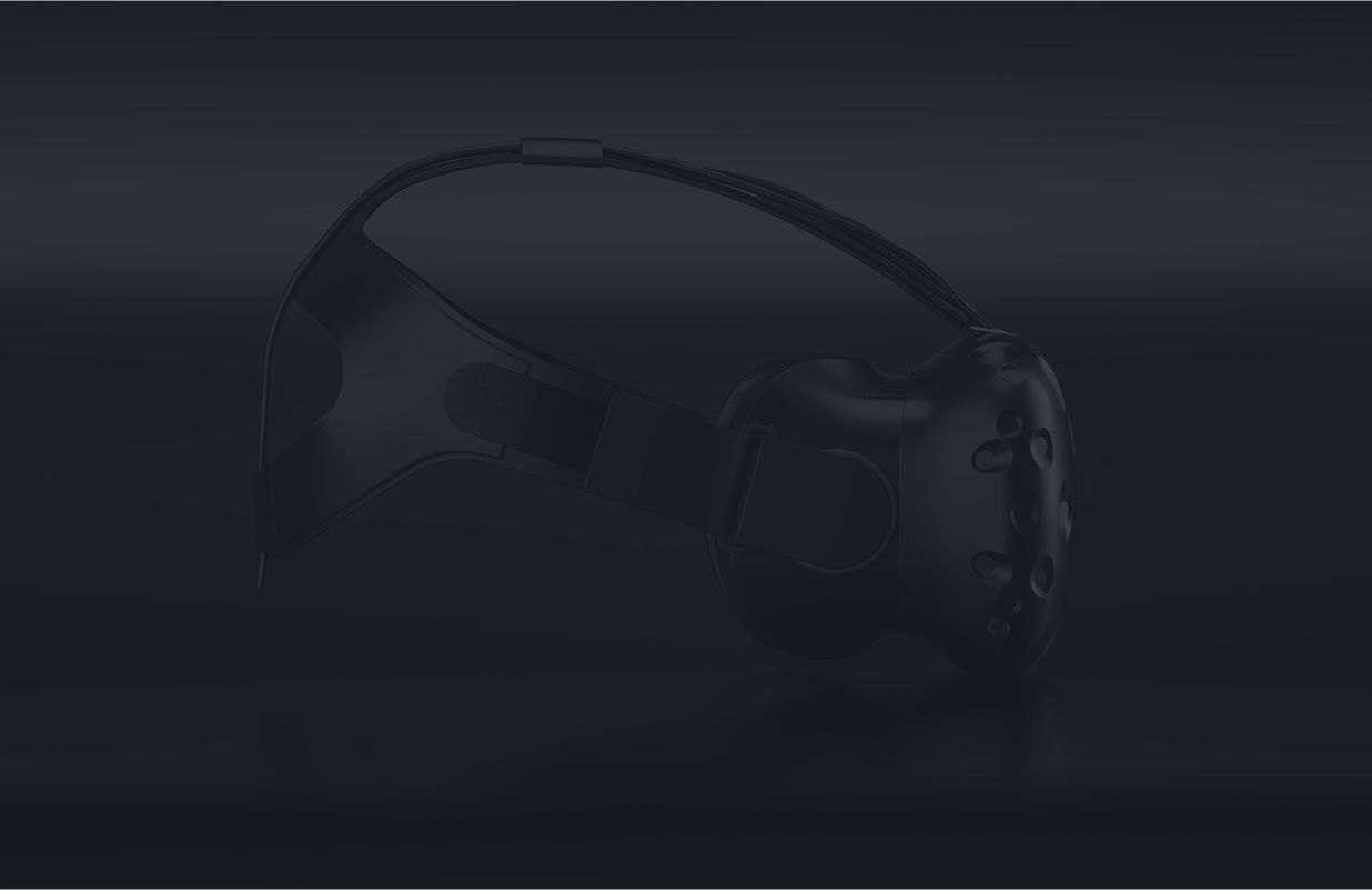 Exaron Hintergrundbild mit einer VR Brille