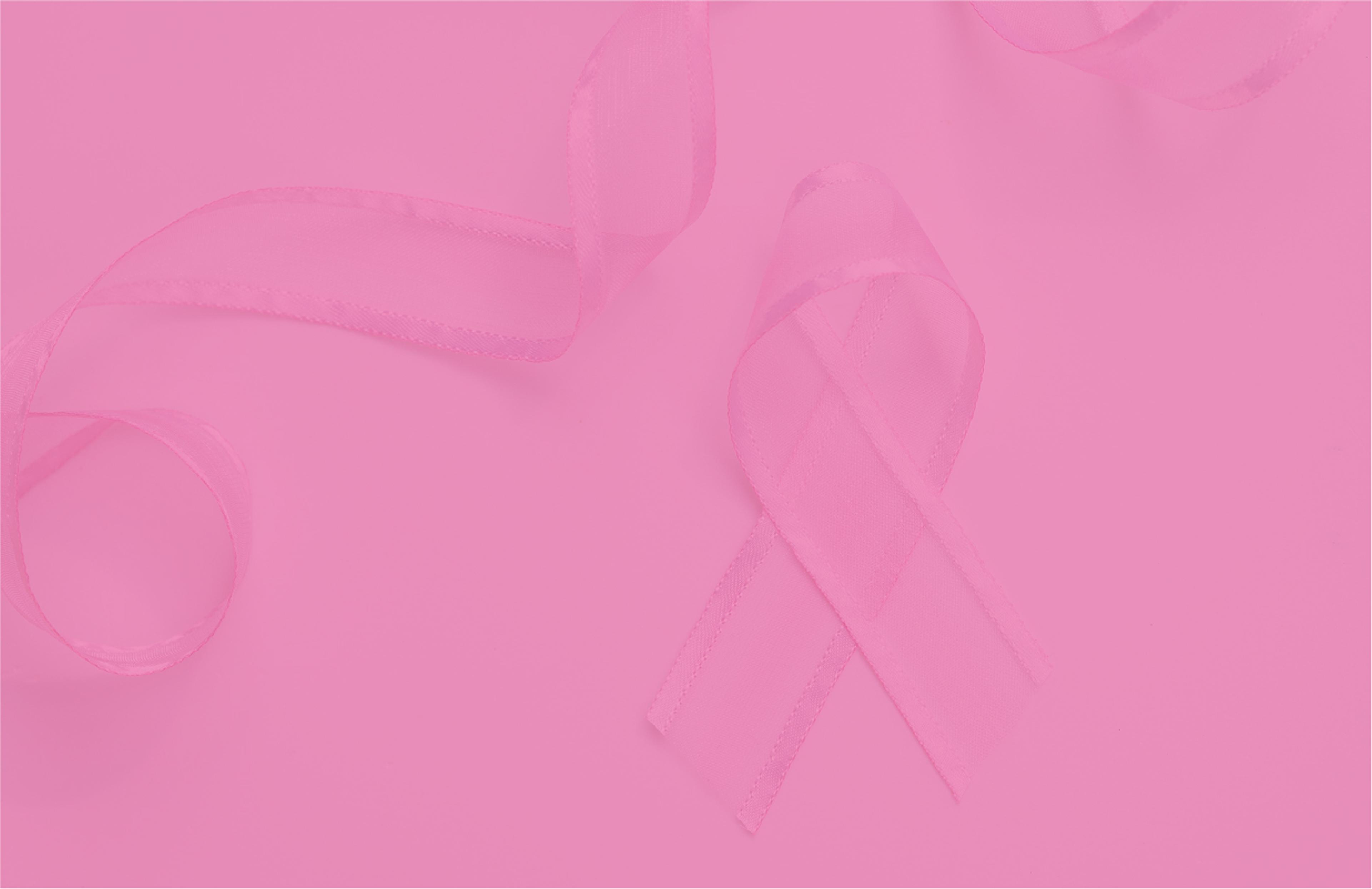 Brustkrebshilfe und Zauberfrauen Hintergrund mit Schleifen in Pink