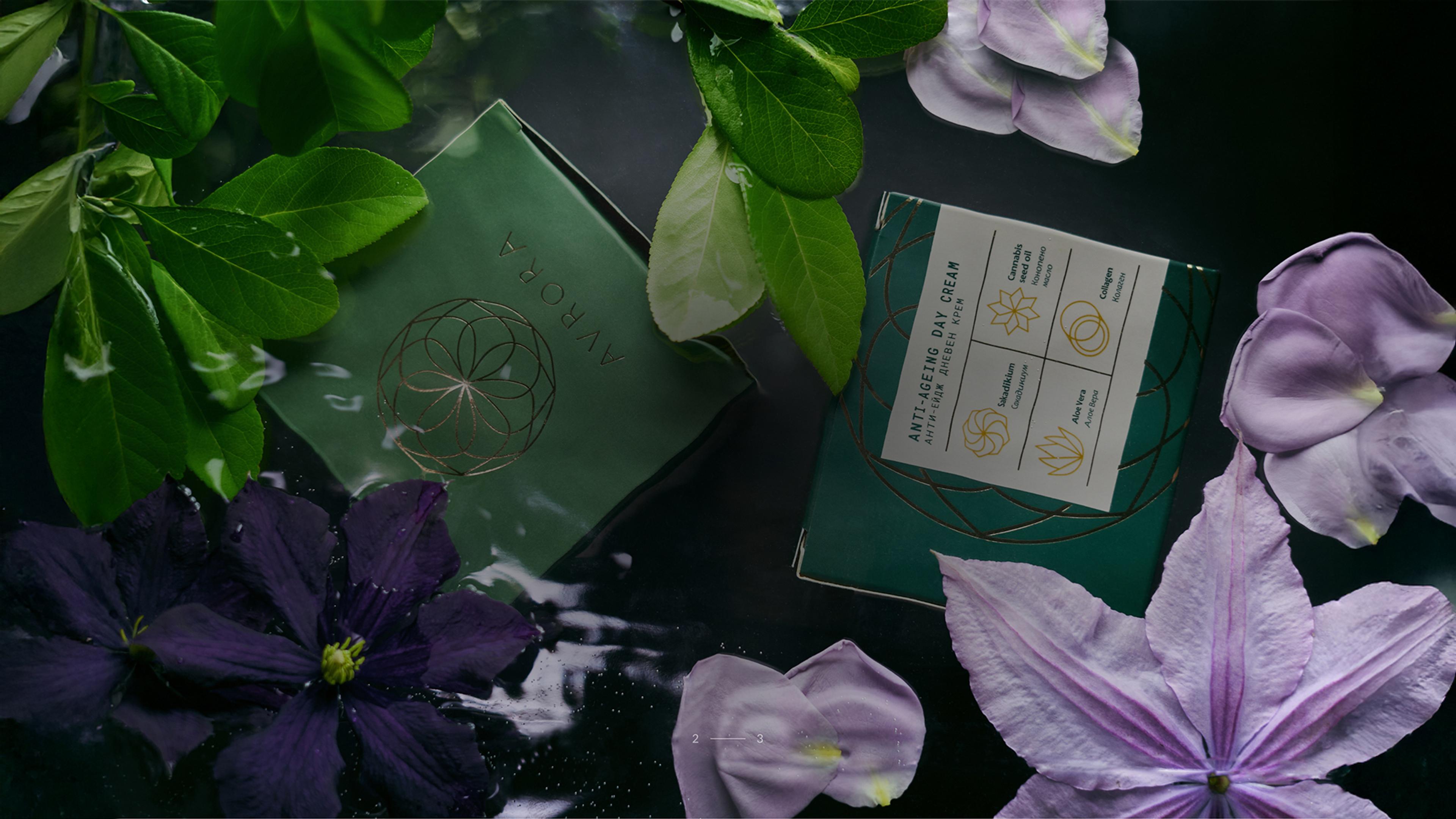 Die Verbindung von Wasser, Natur und hochwertiger Pflege – das AVRORA Packaging Design spiegelt Reinheit und Frische wider. Florale Akzente und reflektierende Oberflächen unterstreichen die luxuriöse Anmutung des Avrora Verpackungsdesign - eine Gestaltung für den medizinischen Bereich. Gestaltet von Unerwartet Branding und Design OG.