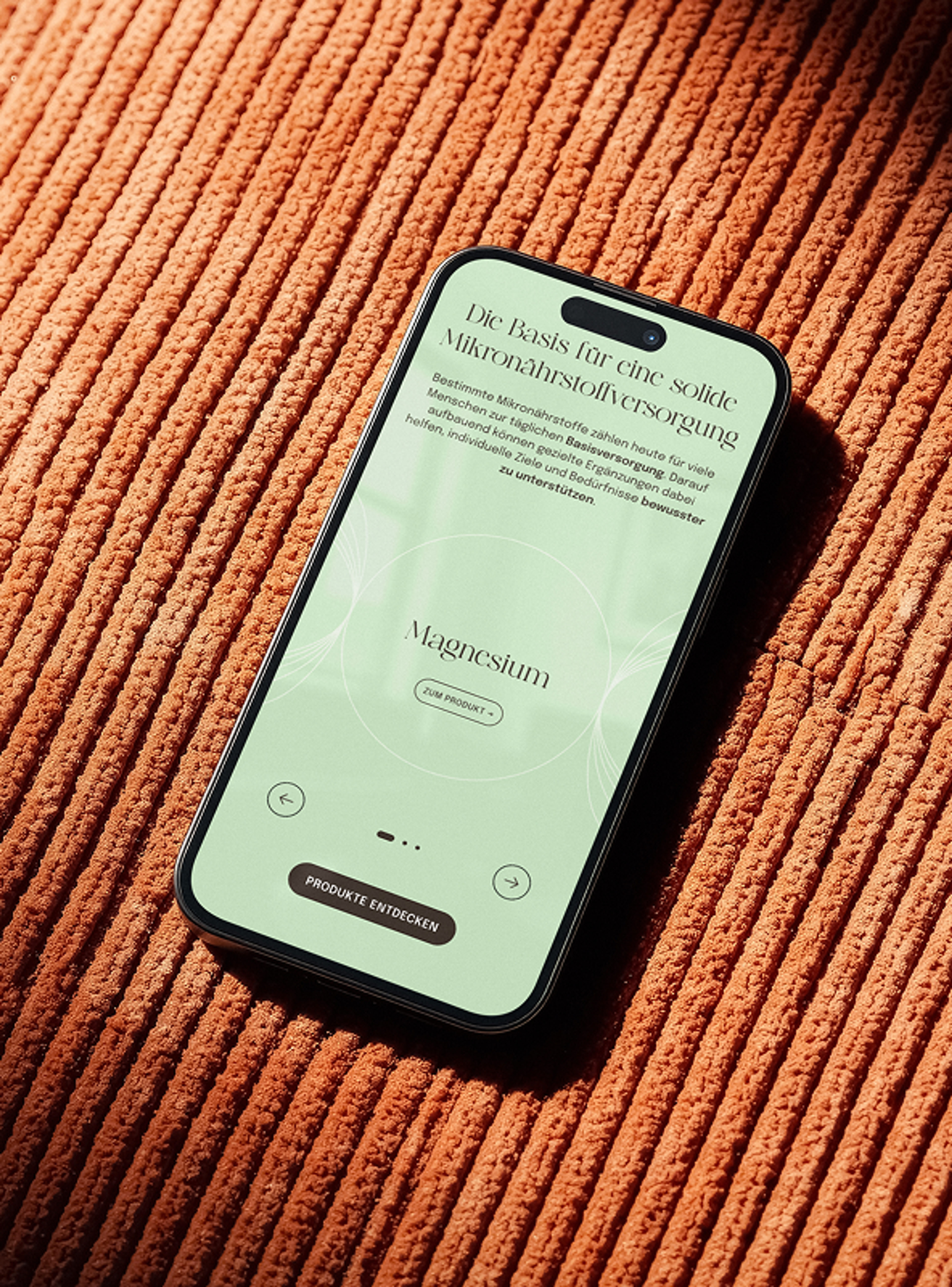 Mobile UI Design für Valeo Vita von Unerwartet Design