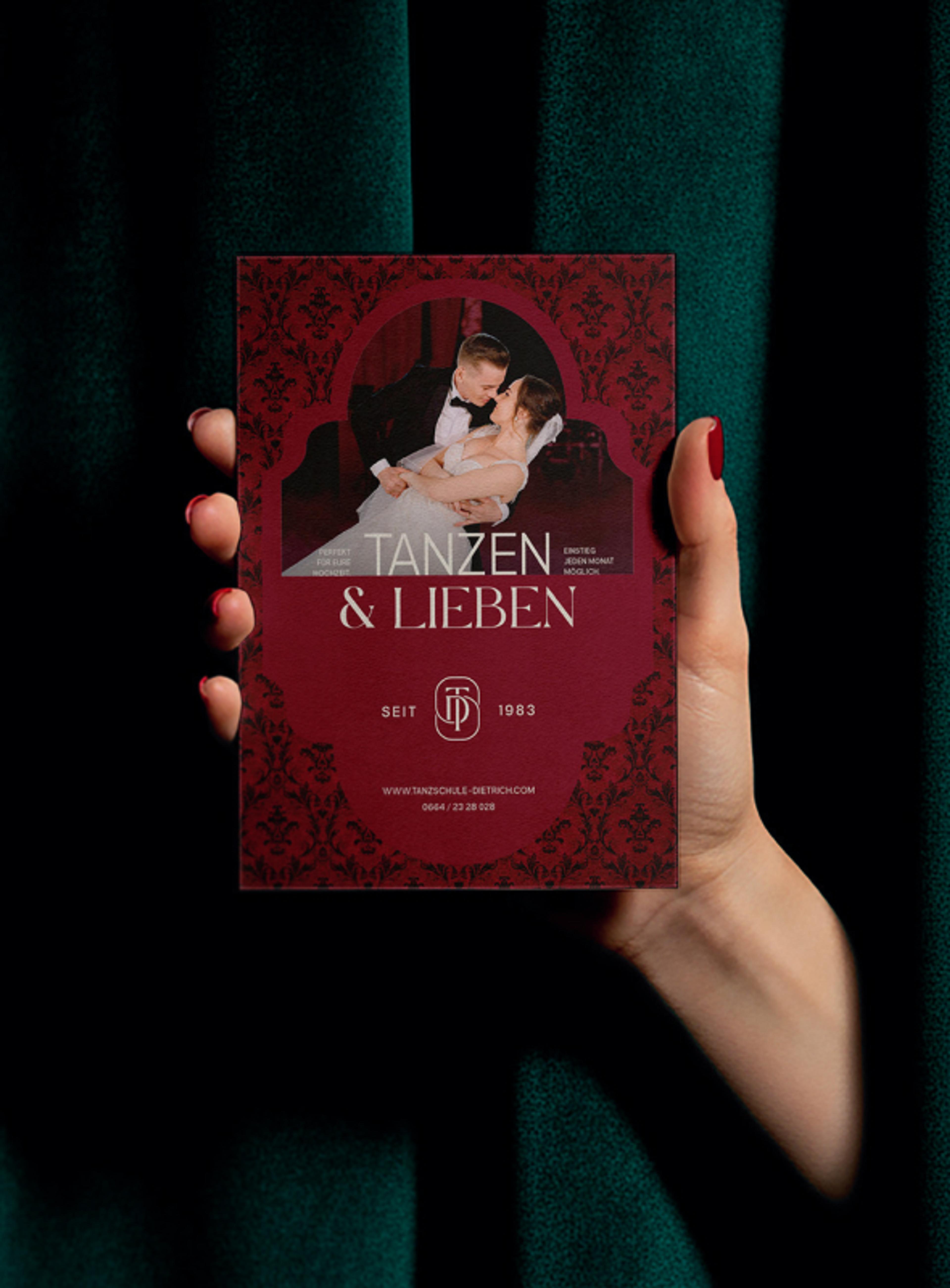 Rotes Print Design von Tanzschule Dietrich