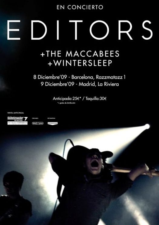 EDITORS + THE MACCABEES + WINTERSLEEP