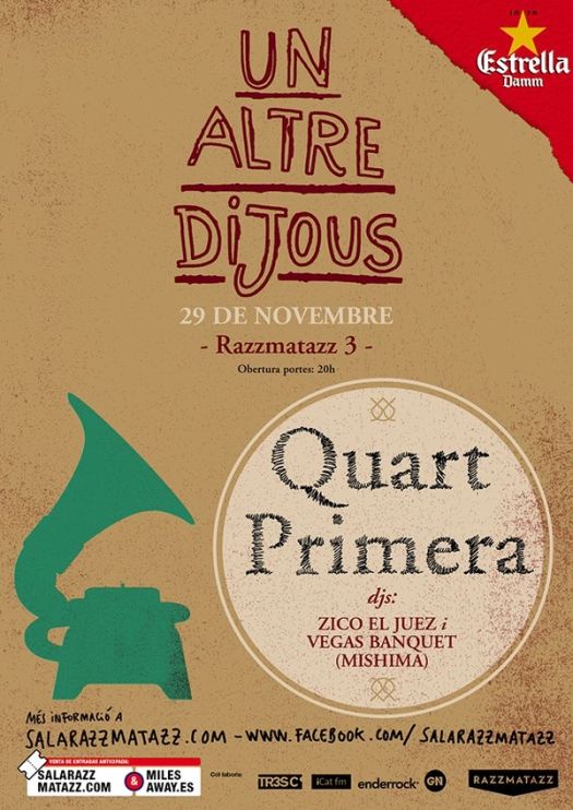 UN ALTRE DIJOUS: QUART PRIMERA