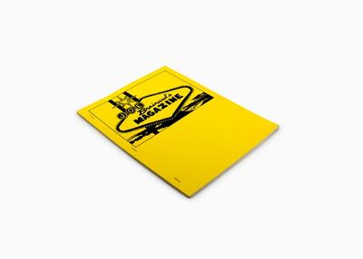 yellow book cover with black drawing of a marquee