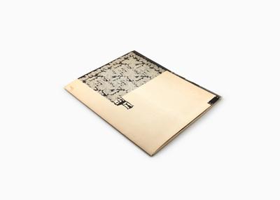 book cover with floral collage