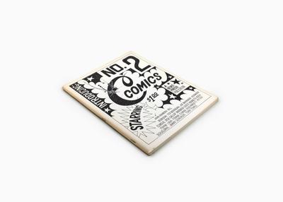 book cover with comics on front