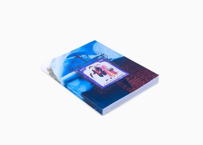 book cover with a sign