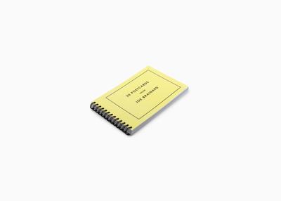 spiralbound yellow book