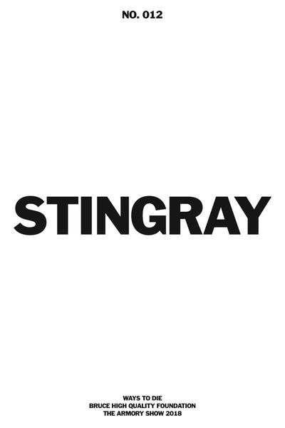 black text saying stingray