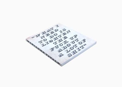 white book cover with black font