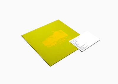 record sleeve with white card