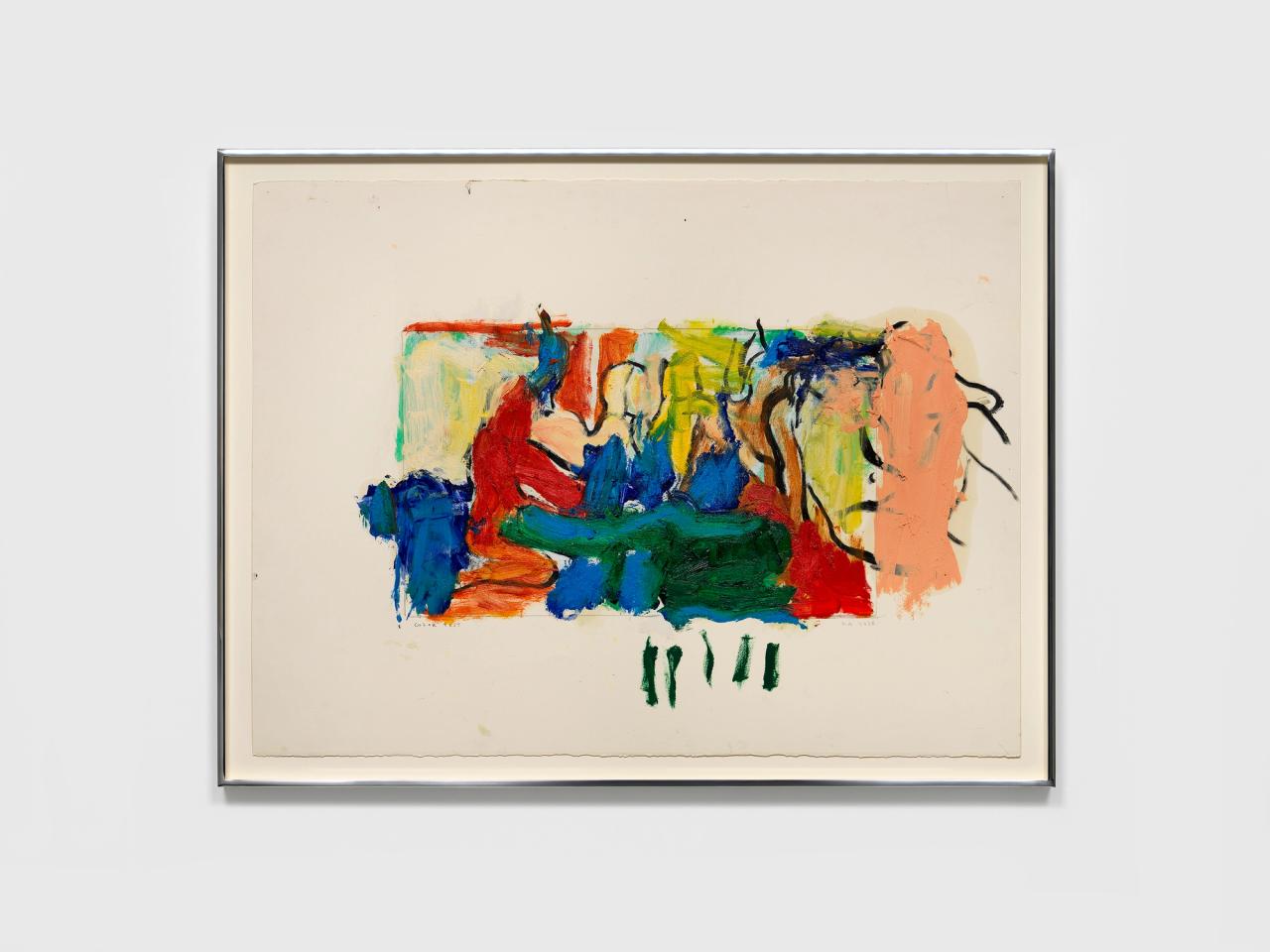 painting on paper by rita ackermann