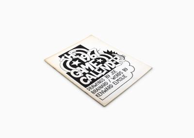 staplebound book with black drawing