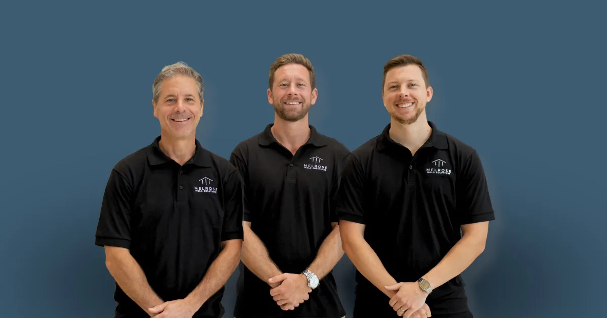Bill Melrose, Andrew Melrose, and David Keeler of Melrose Mold Solutions