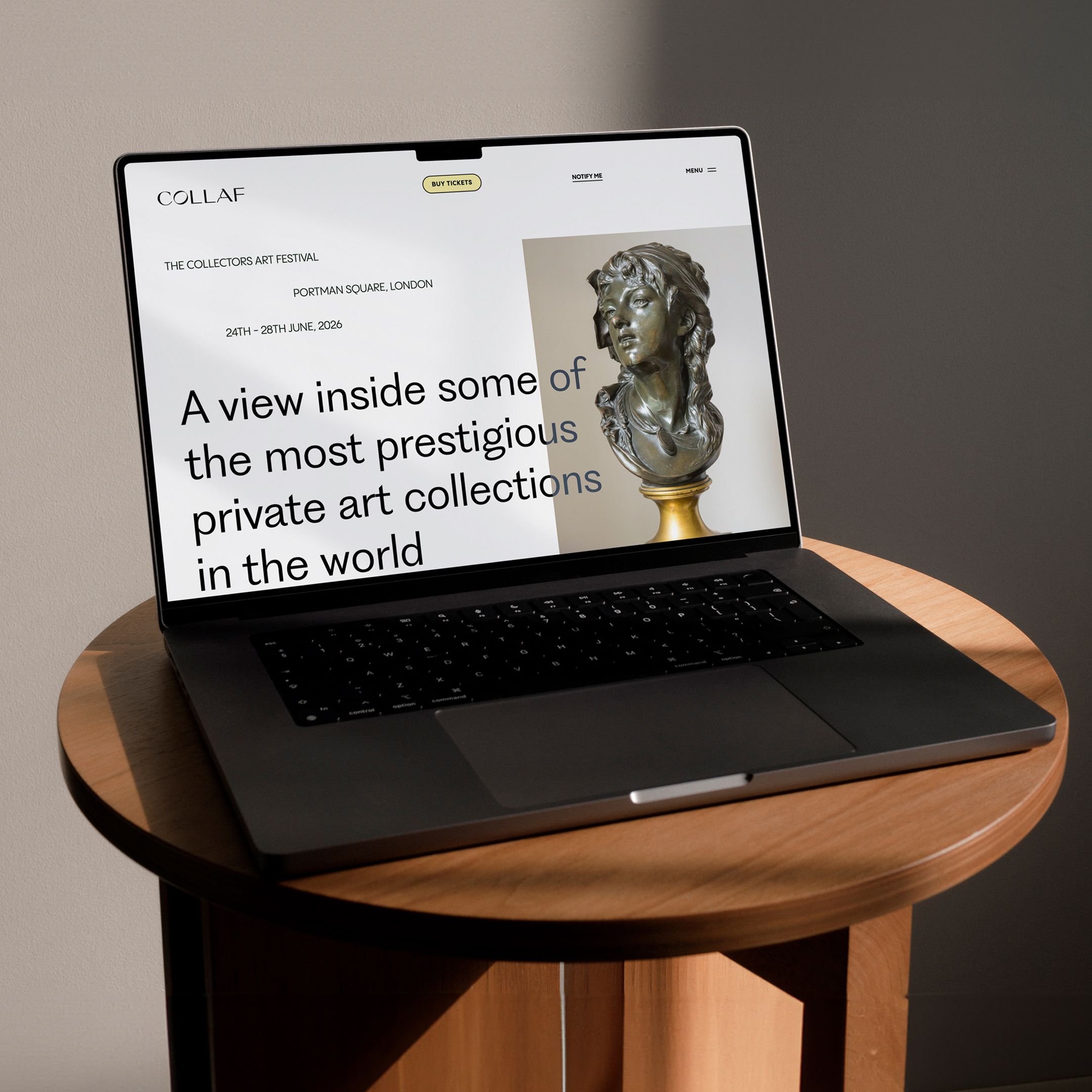 Collaf Art Festival Website Design