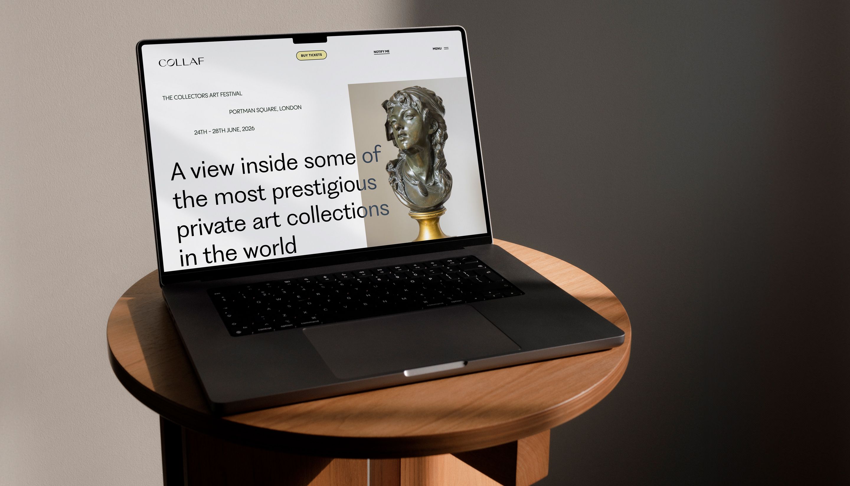 Collaf Art Festival Website Design