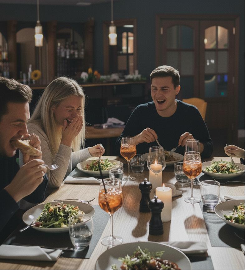 Kolacja w gronie przyjaciół w Restauracji Sezam w Stalowej Woli