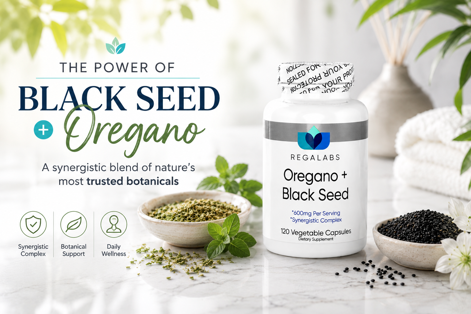 The Power of Oregano + Black Cumin Seed Oil