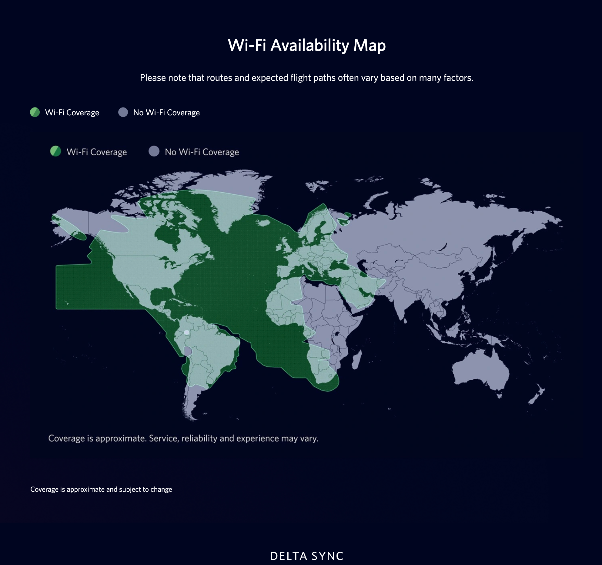delta airlines viasat ka-band coverage map