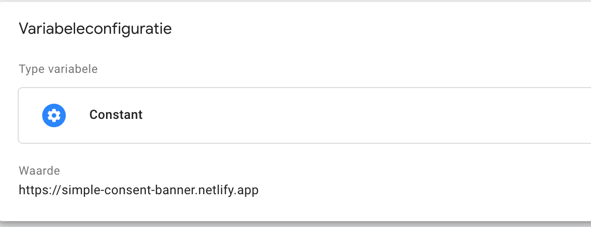 Google Tag Manager GTM variable variable cookies consent toestemming