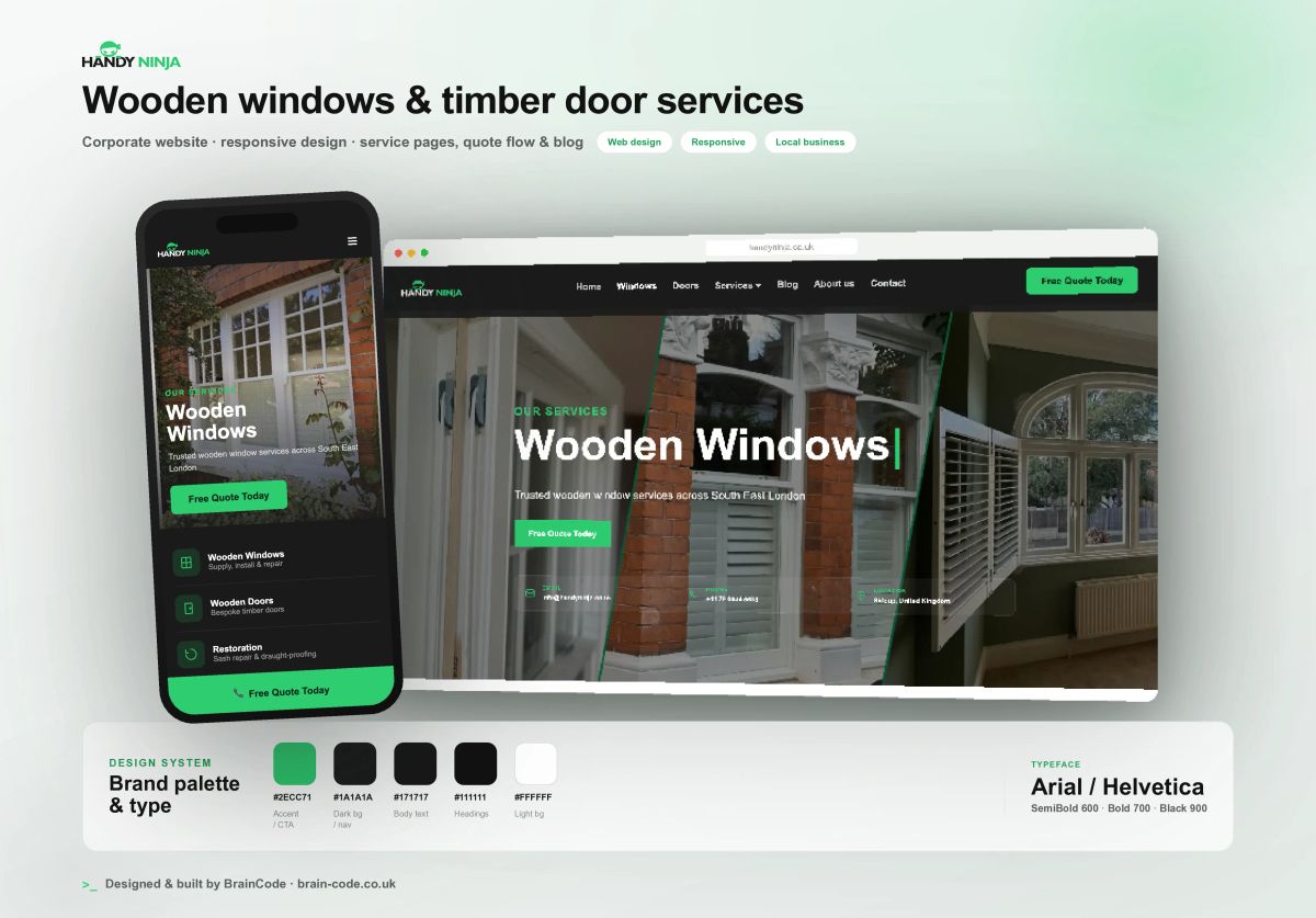 Handy Ninja — Website