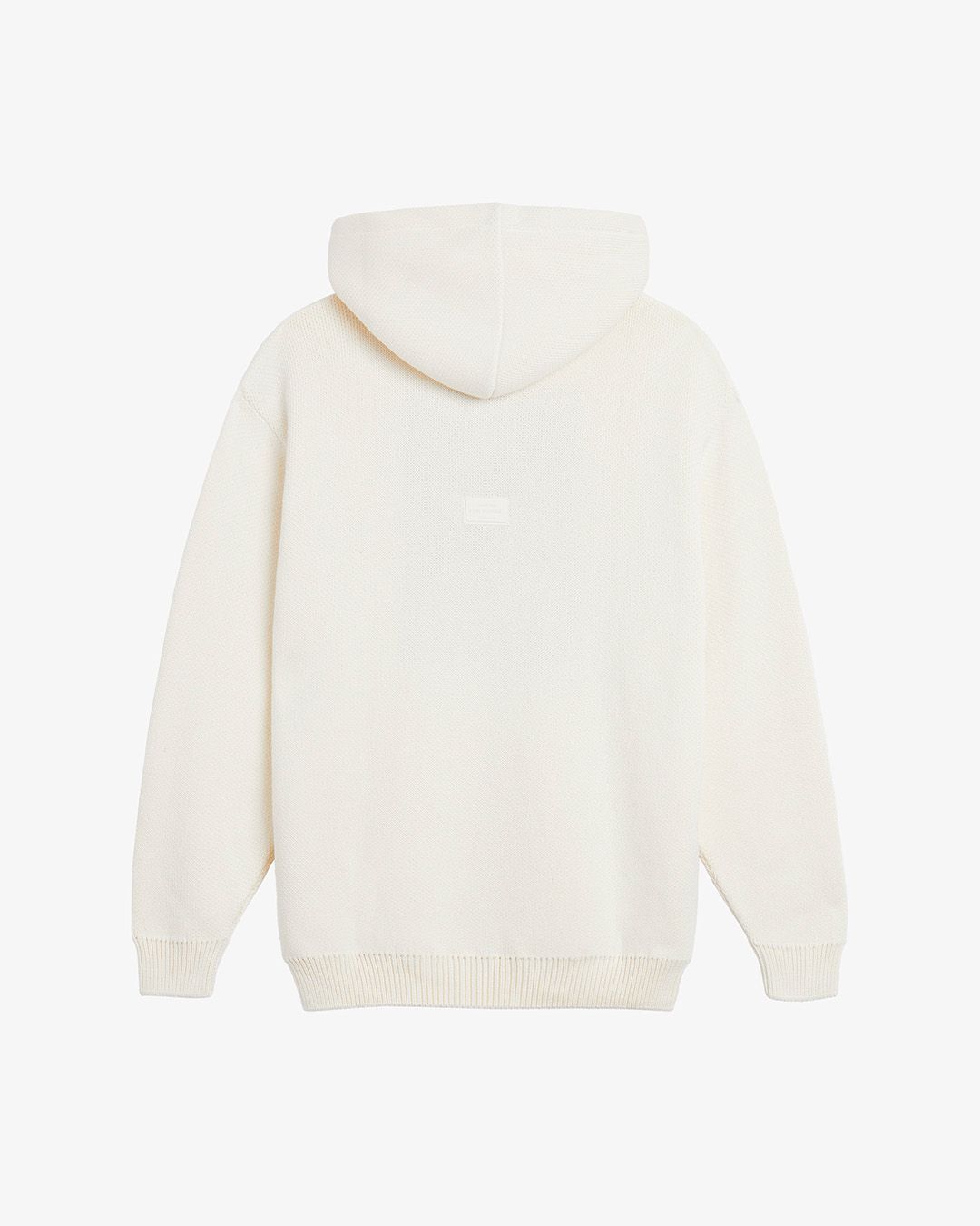 White clearance knitted hoodie