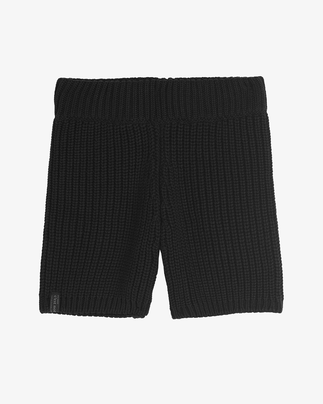 Patou ribbed-knit shorts - Black