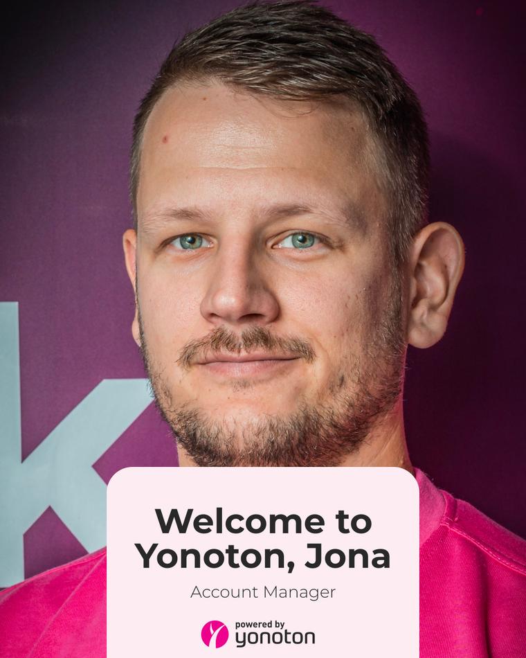 Meet Jona – Yonoton's new Account Manager