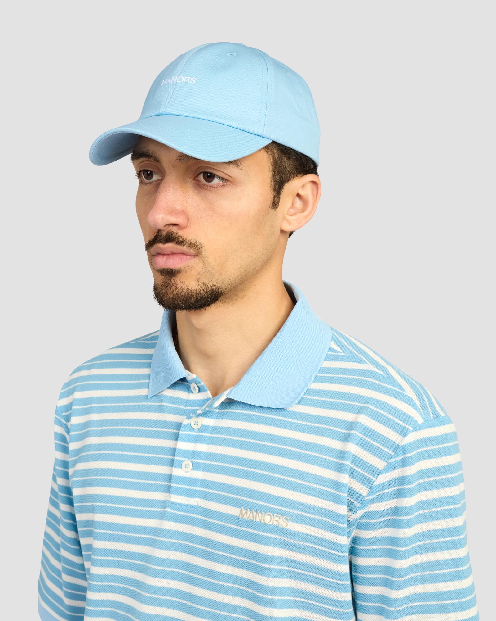 PokeGang Unisex Light Blue Antique Buckle 100% Chino Cotton Twill Adjustable Hat Light Wash Denim – CHORD main image 3