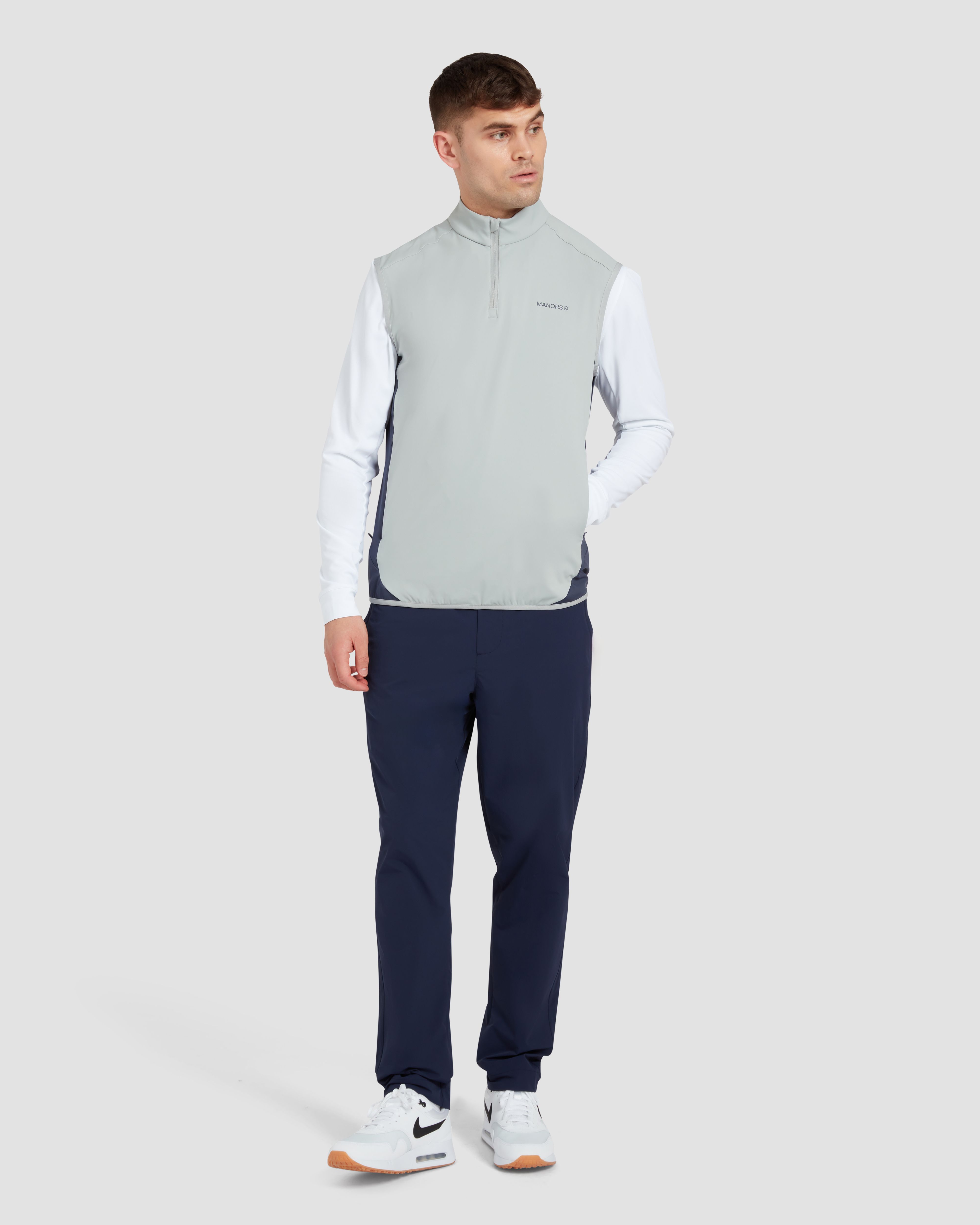 1/4 Zip Tech Vest | Manors Golf
