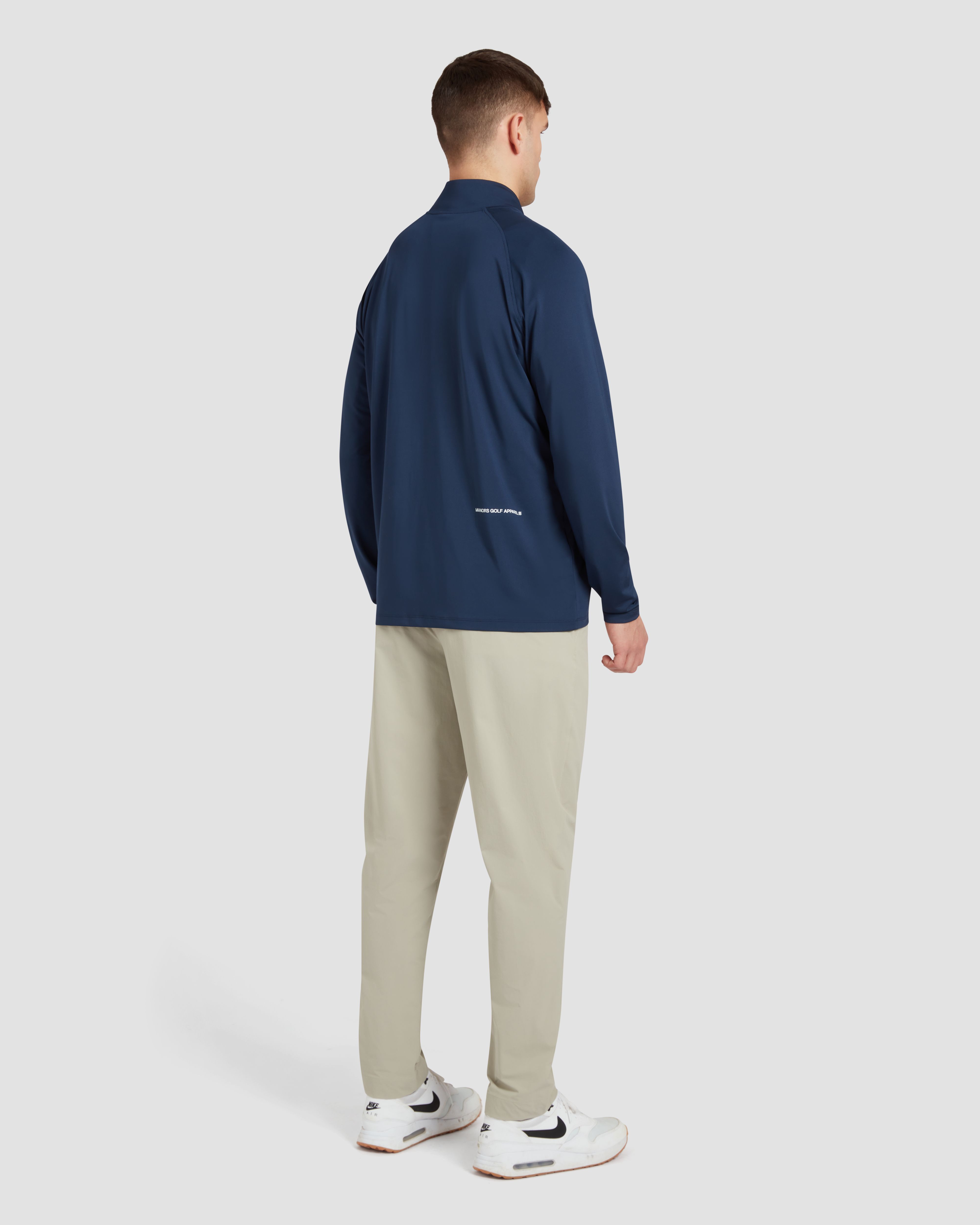 メンズウェア BRIEFING MS TOUR FOR GOLF NECK NAVY Tour Quarter Zip in Navy Blue | Avalon Modern Men's Golf Apparel