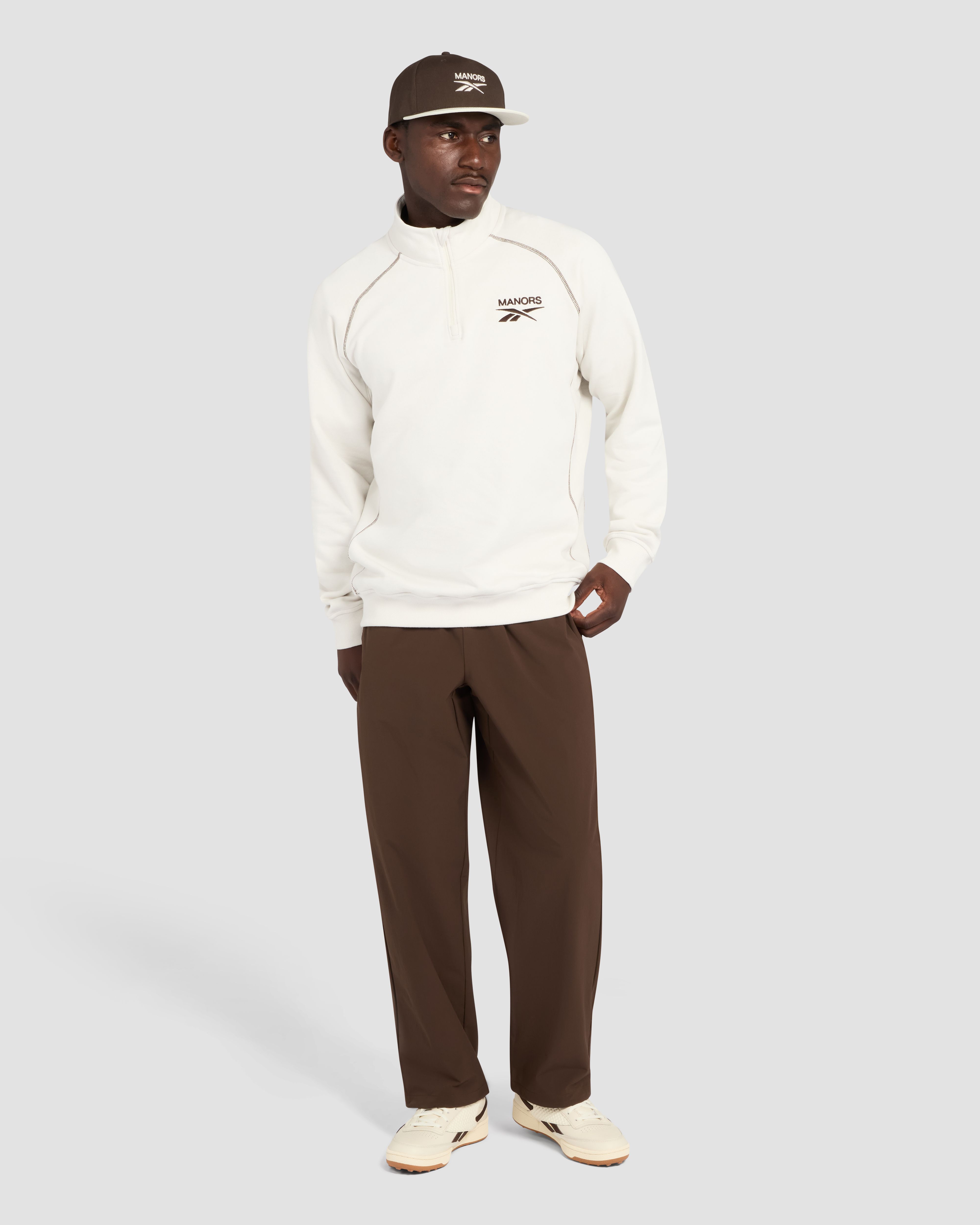 Reebok x Manors Organic 1/4 Zip Pullover | Manors Golf