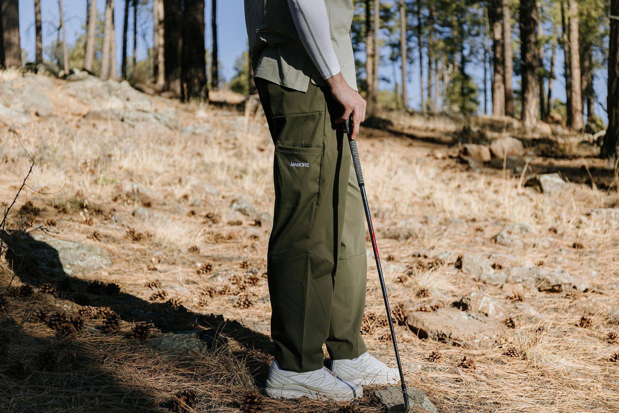 Take a walk beyond the white stakes.