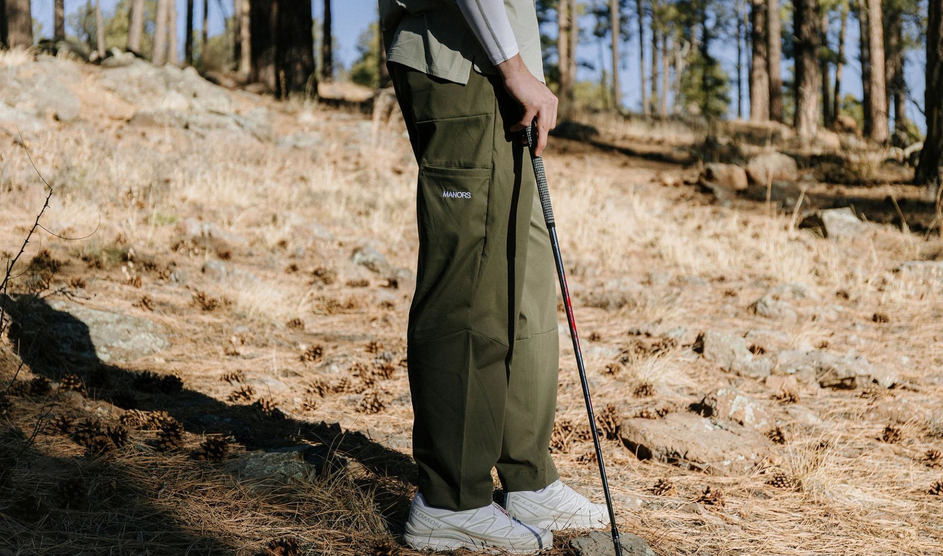 Take a walk beyond the white stakes.