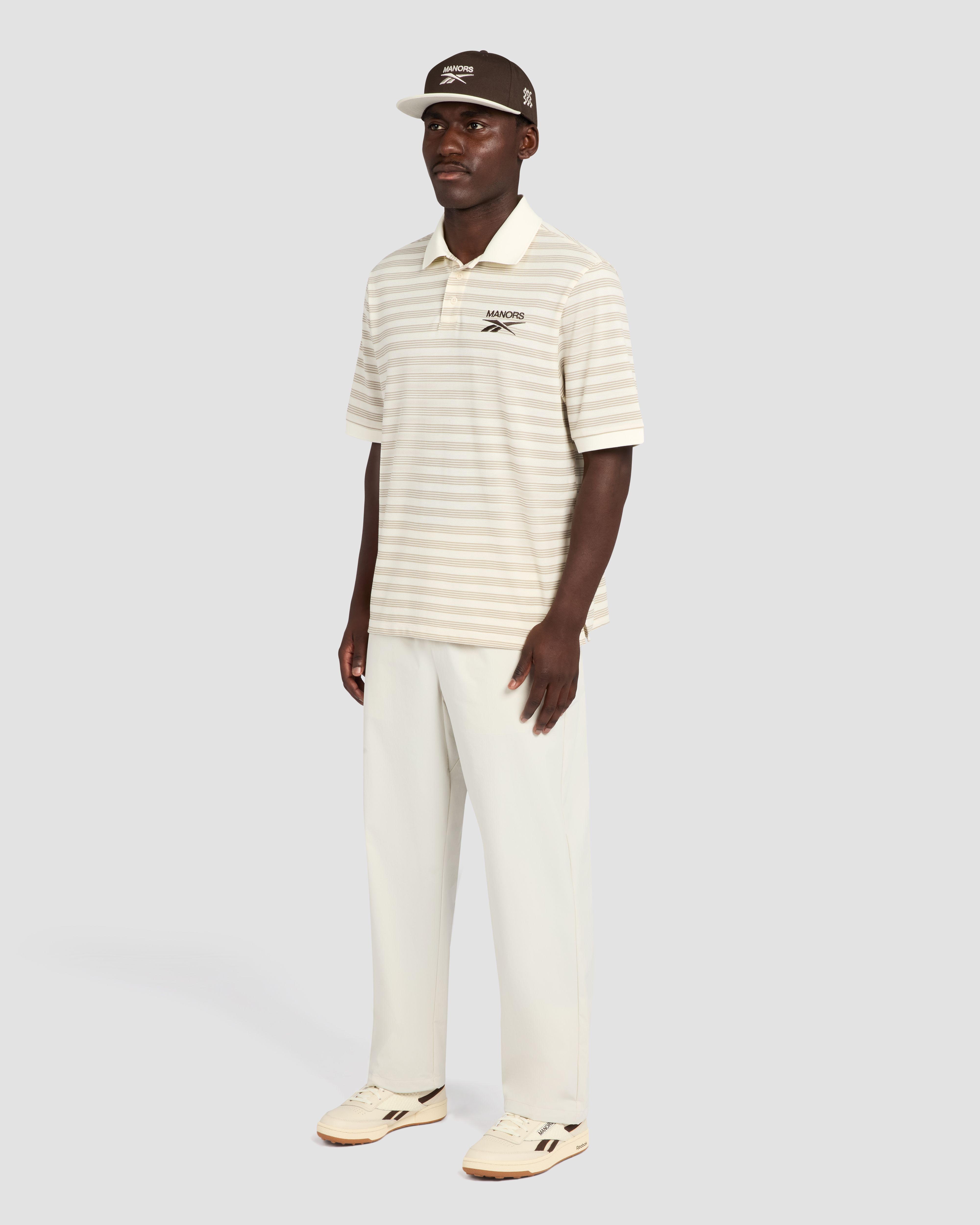 Reebok ロマーリオ 1000ゴール記念 プラクティスシャツ Reebok x Manors GOAT Pique Polo | Manors Golf