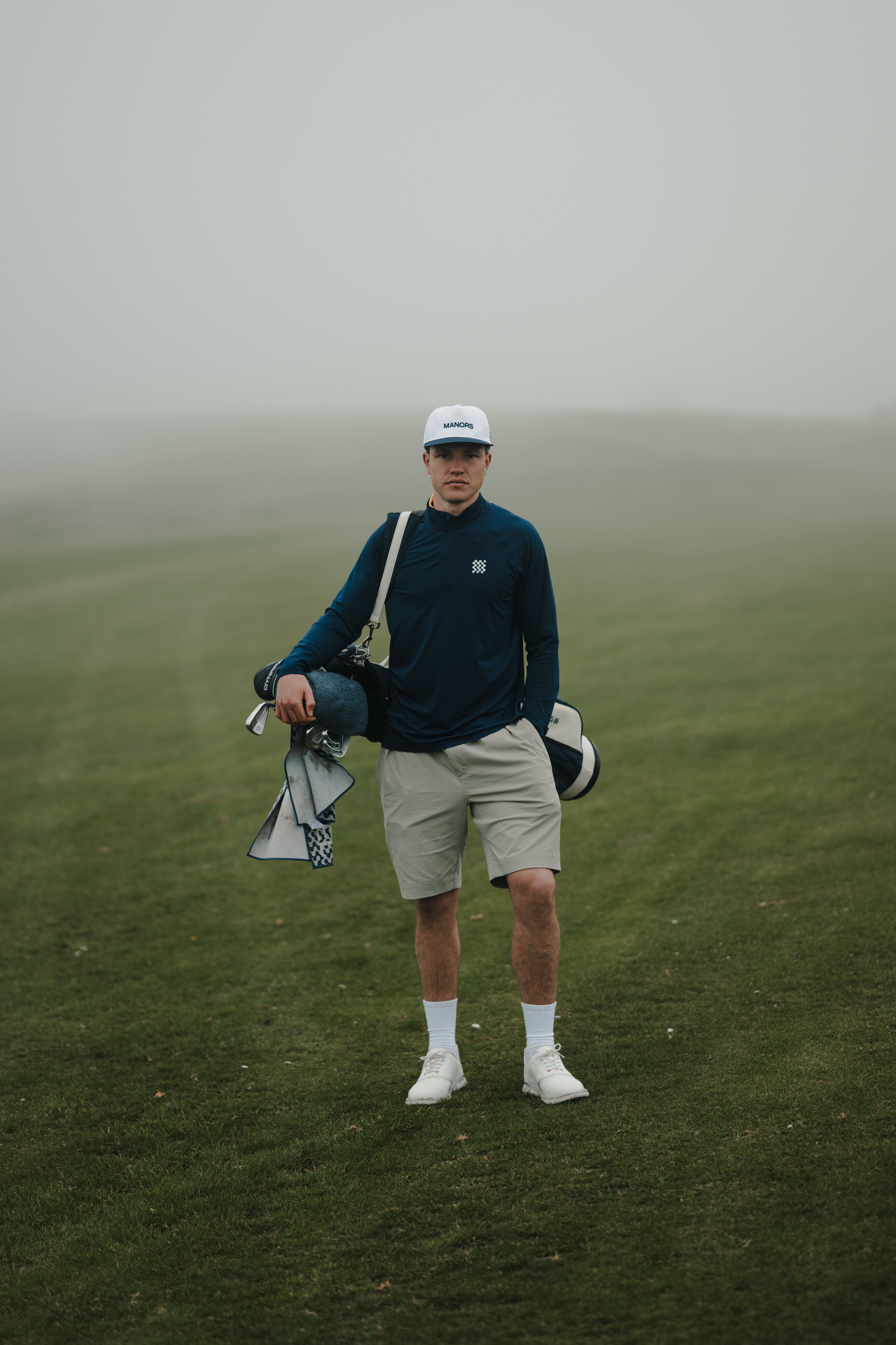 Manors Golf ベスト 1/4 Zip Tech Vest | Manors Golf