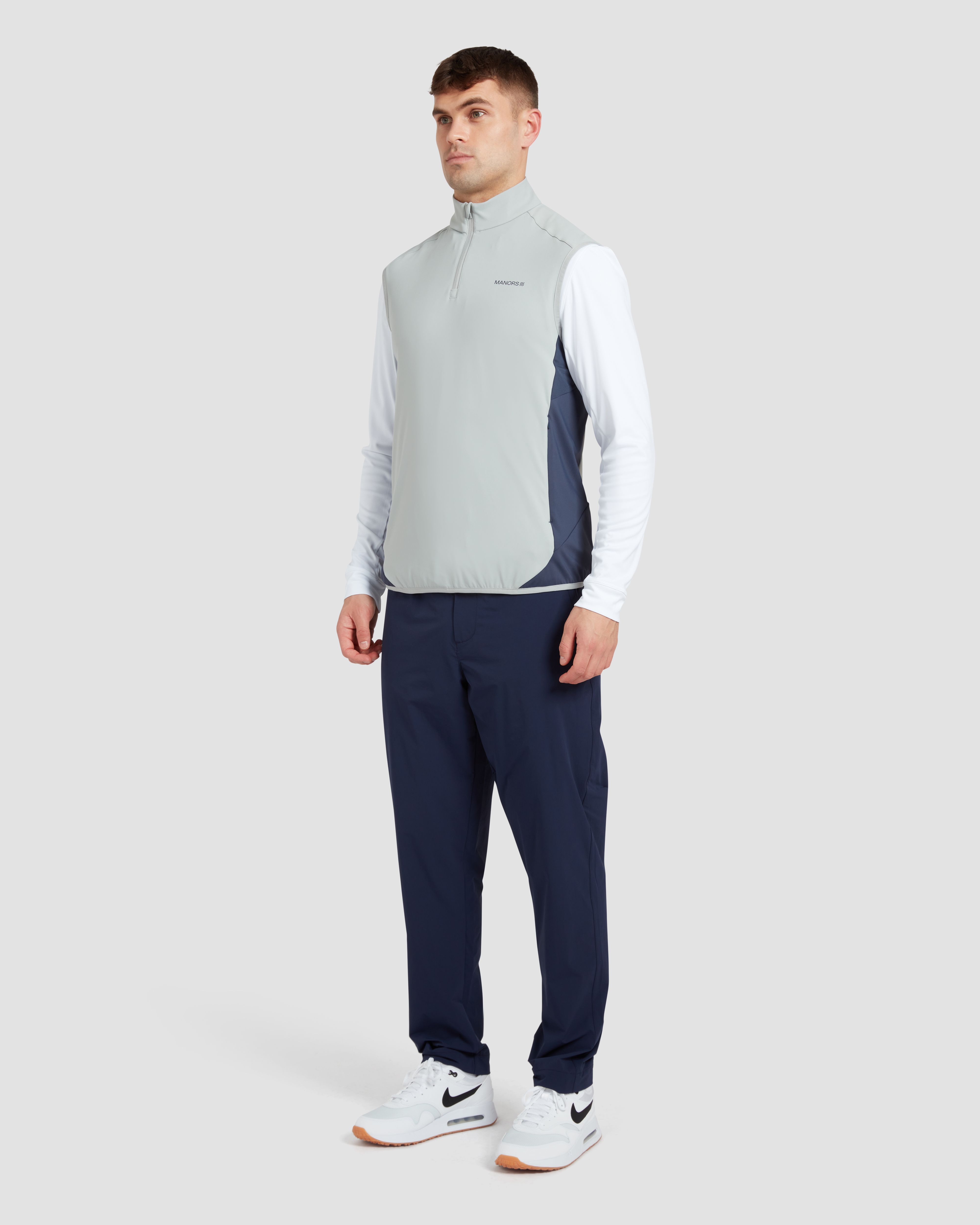1/4 Zip Tech Vest | Manors Golf