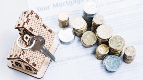 Coins and key