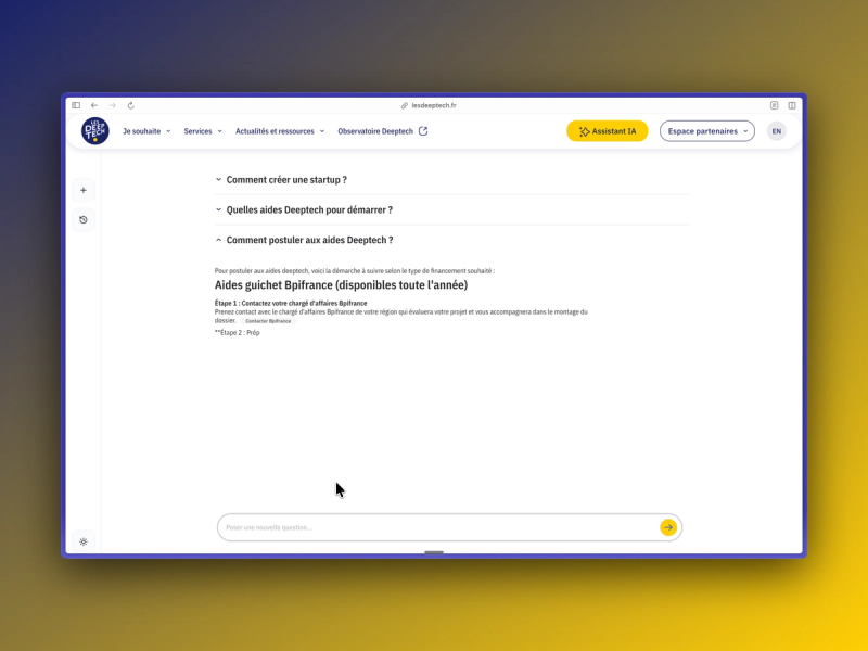 Platform to launch and grow Deeptech startups