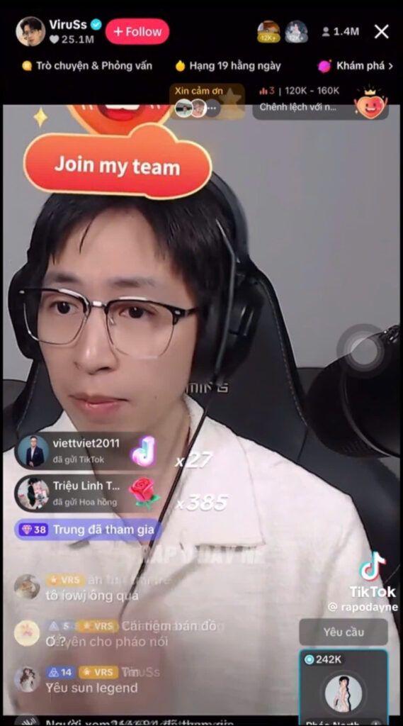 Hơn 1,5 Triệu người xem cùng lúc cho một phiên livestream dính đến Drama