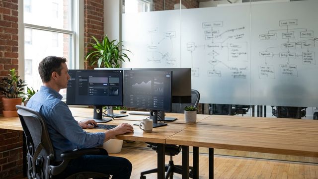 Engineering lead reviewing architecture and planning a scoped tech debt cleanup