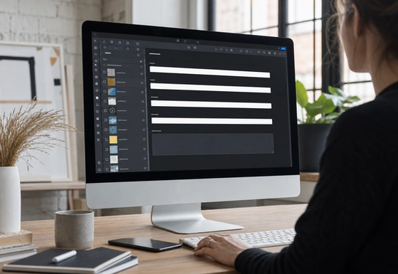 Webflow Designer SEO panel beside a published page source showing title and canonical tags