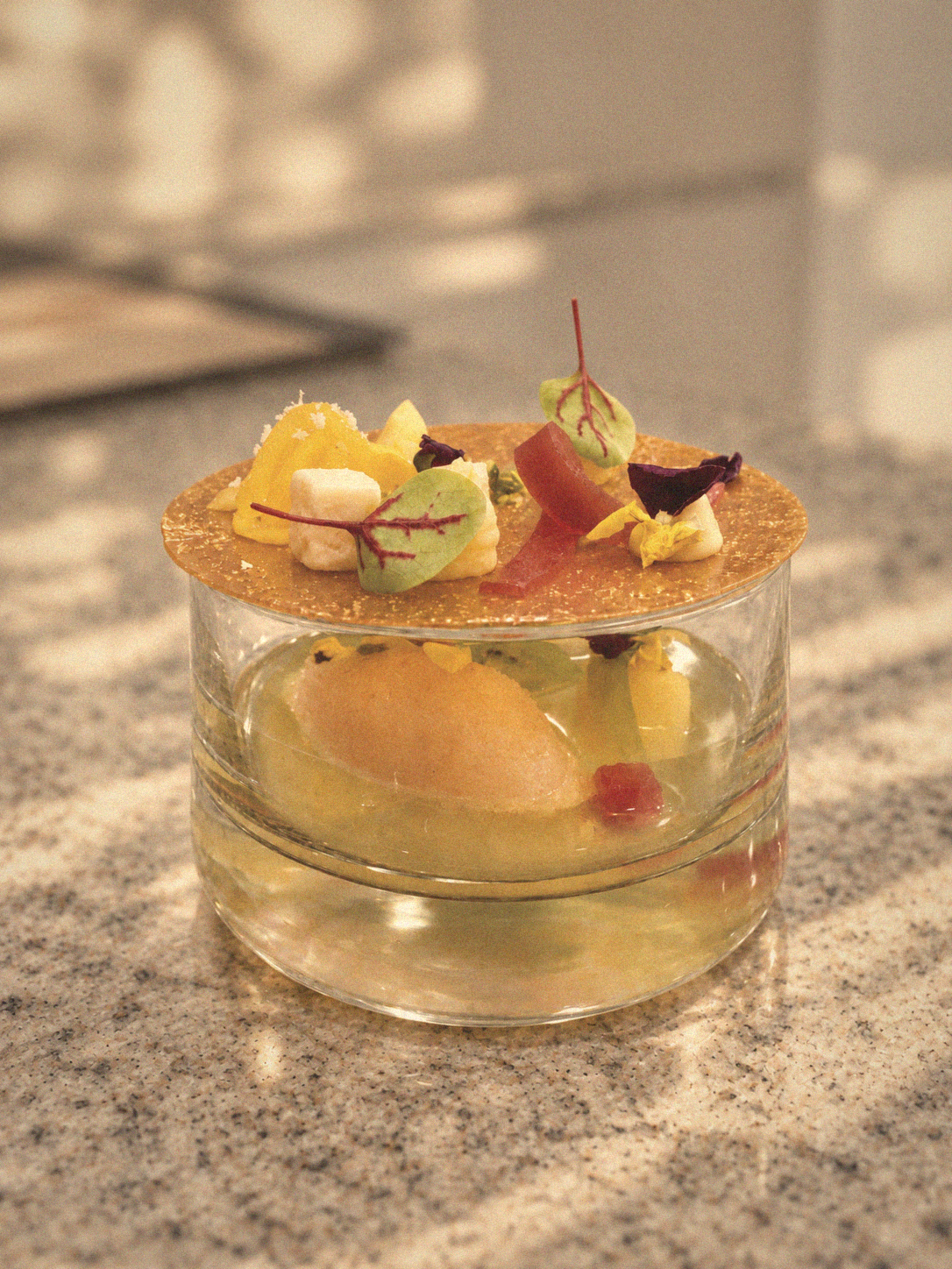 Dessert in glass