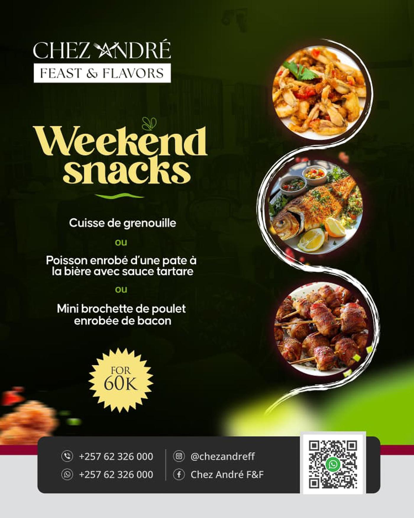 Chez André Fest and Flavors Social Media Contents & Mockups image 5