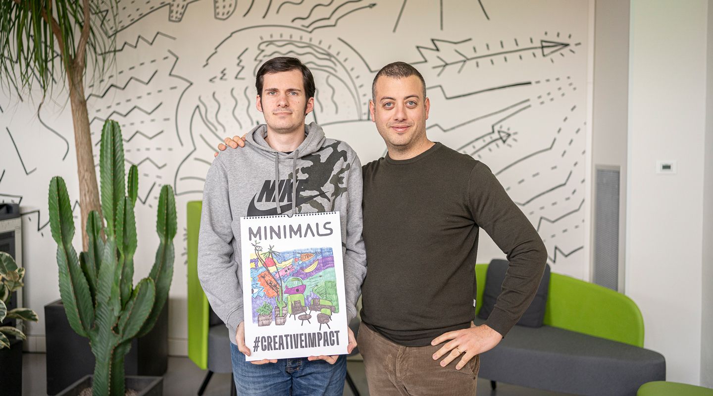 Minimals newsroom calendario 2025 filippo e Emanuele