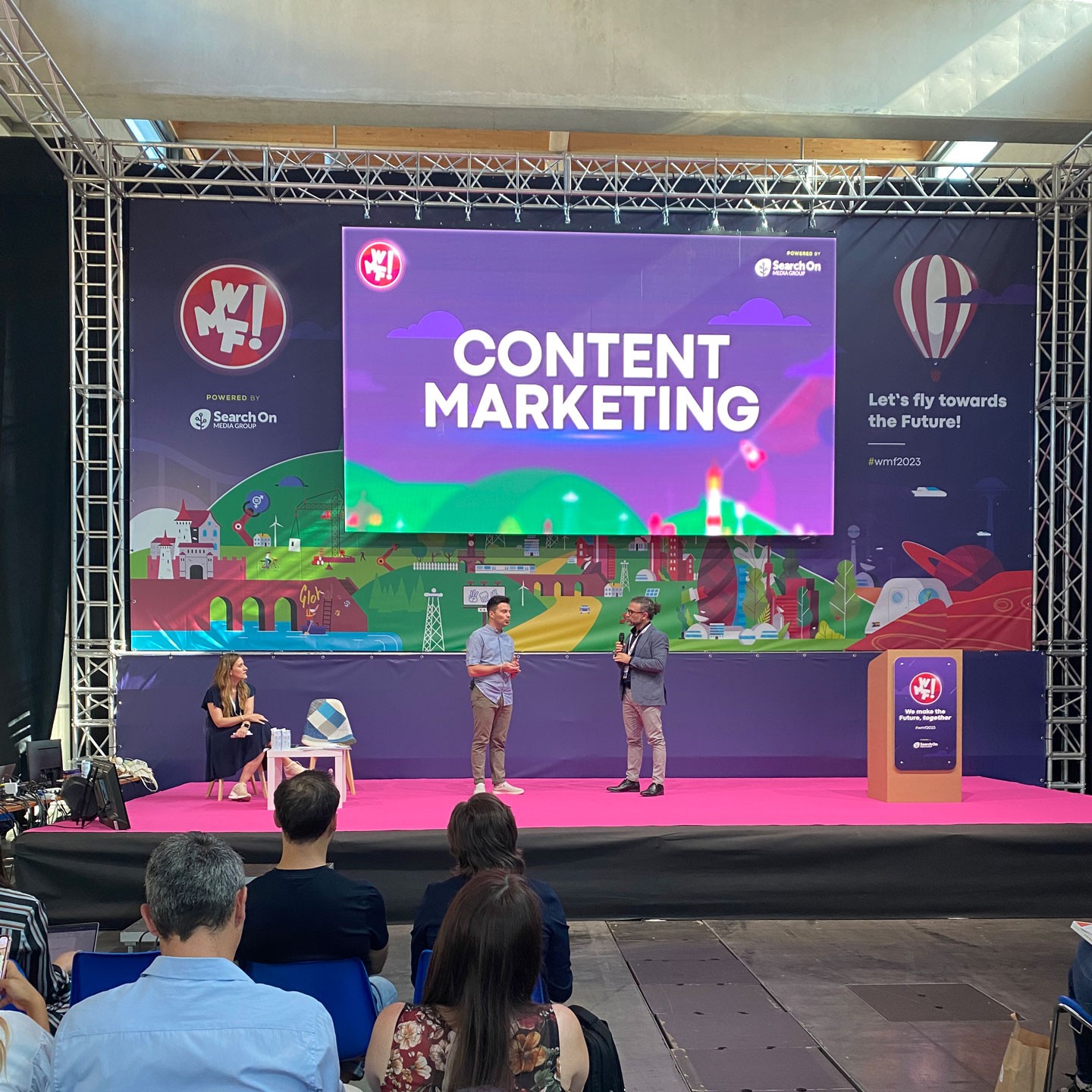 presentazione Content Marketing all'evento We make future