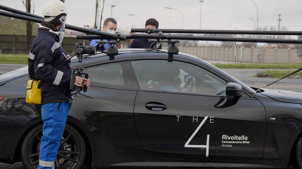 ripresa della macchina sul set