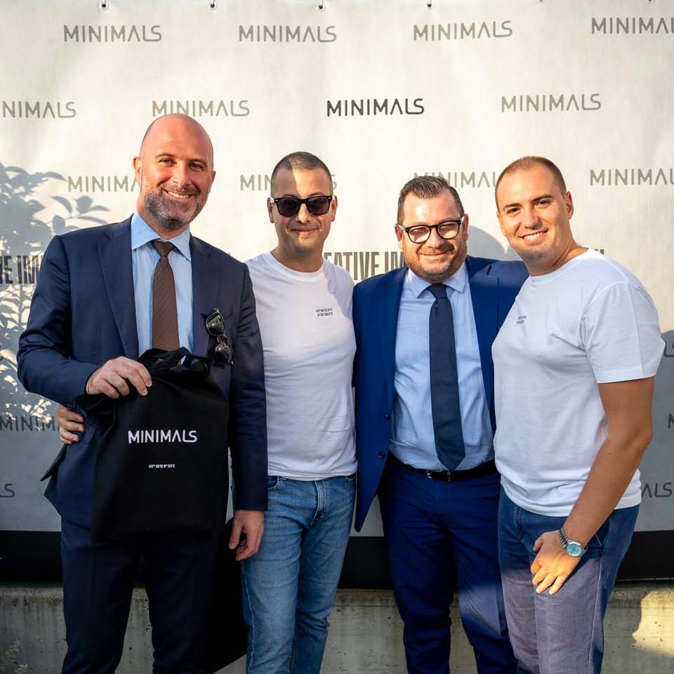 Stefano e Emanuele foto ricordo per festeggiare i 10 anni di Minimals
