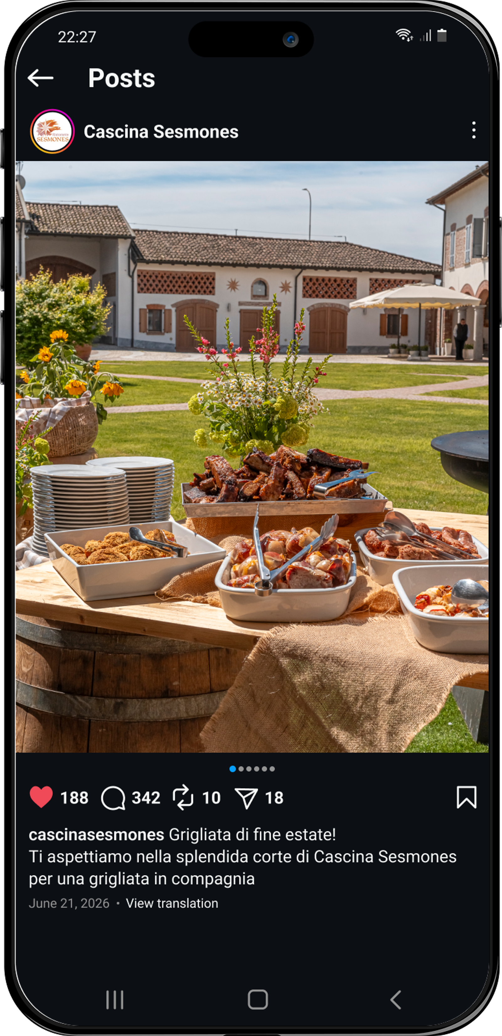 Grigliata Cascina Sesmones